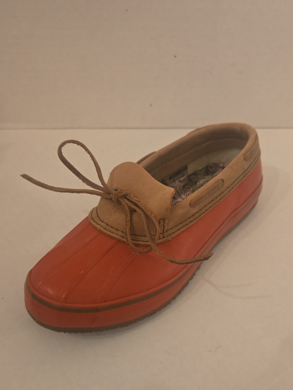 KAMIK Red/Tan Waterproof Slip-On Duck Shoes